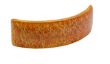 Parcelona French Fire Orange Curved Strong Grip Volume Hair Clip Hair Barrette