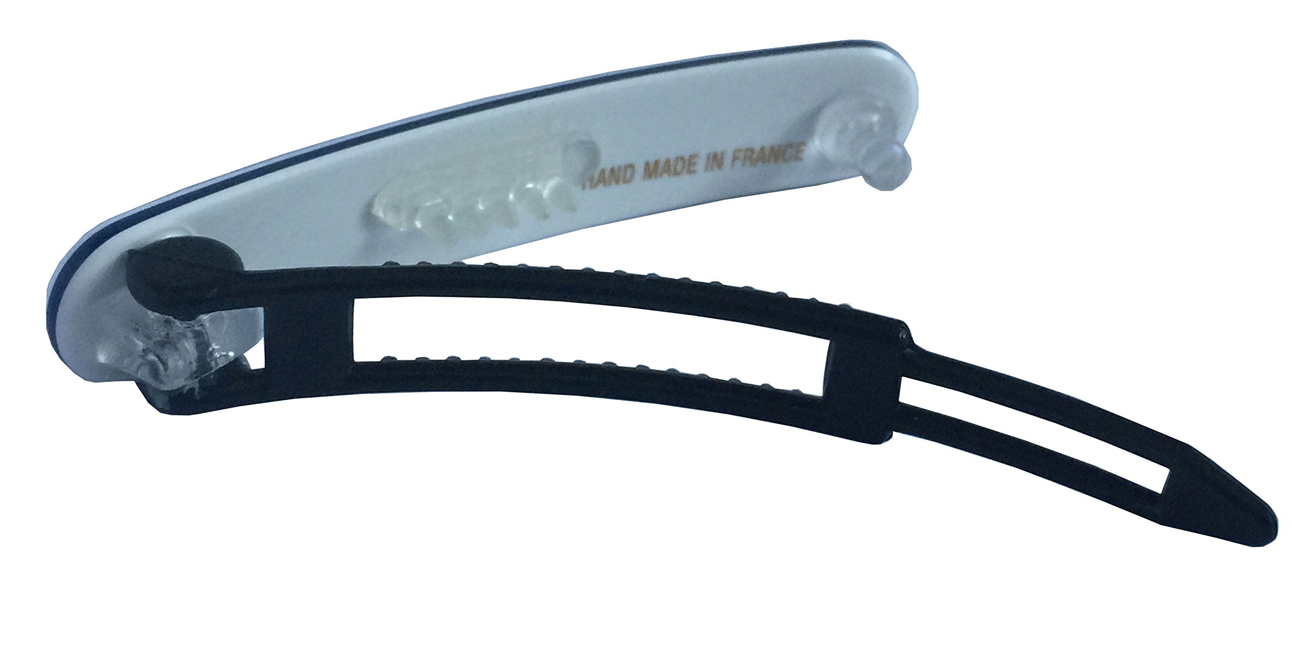 French Amie Mini Set of 2 Cellulose Handmade Metal Free Hair Clip Barrettes