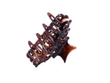 Parcelona French Beau Small Set of 2 Tortoise Shell Jaw Hair Claw Clips