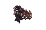 Parcelona French Beau Small Set of 2 Tortoise Shell Jaw Hair Claw Clips