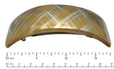 Parcelona French Mustard Yellow Curved Volume Hair Clip Barrette