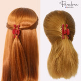 Parcelona French Classic Small 2.5" Celluloid Set of 2 Jaw Hair Claws for Women