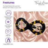 French Amie Infinity Loop 3” Celluloid Handmade Automatic Hair Barrette