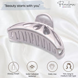 Parcelona French Rain Drop Small 2 3/4" Celluloid Jaw Hair Claw for Women