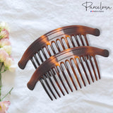 Parcelona France Arch Extra Large Shell 13 Teeth Interlocking Side Hair