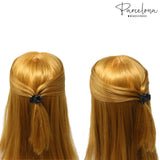 Parcelona French Glossy Square Very Small Celluloid Hair Claws for Women 2Pcs