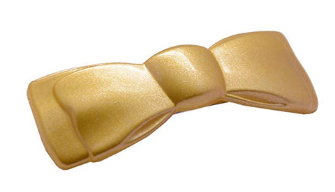 Parcelona French Bow Golden Yellow Medium Celluloid Acetate Hair Clip Barrette