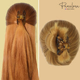 Parcelona French Rain Drop Small 2 3/4" Celluloid Jaw Hair Claw for Women