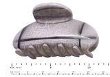 Parcelona French Clamp Cosmic Grey Black Color Small Jaw Hair Claw Clip