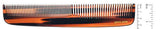 French Amie Sleek Handmade shell 7 Inch Long Celluloid Hair Dressing Combs