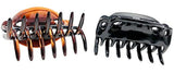 Parcelona French Alien Small Shell & Black Hair Claw Clip