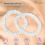 Parcelona Flexible Set of 4 Chenille Ponytail Holder Elastic Hair Ties