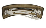 Parcelona French Mustard Yellow Curved Volume Hair Clip Barrette
