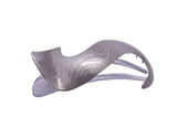 Parcelona France Crochet Silver Grey Side Slide in Hair Claw Yoga Clip