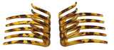 Parcelona French Crab Interlocking Savana Large 3.5” Celluloid Side Hair Comb