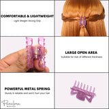 Parcelona French Classic 1.5" Small Celluloid Set of 3 Hair Claws for Women