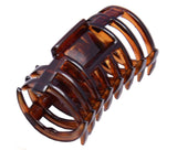 Parcelona French Tube Tortoise Shell Small No Slip Grip Jaw Hair Claw Clip