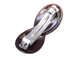 Parcelona French Hugs Tortoise Shell Medium Celluloid Acetate Hair Clip Barrette
