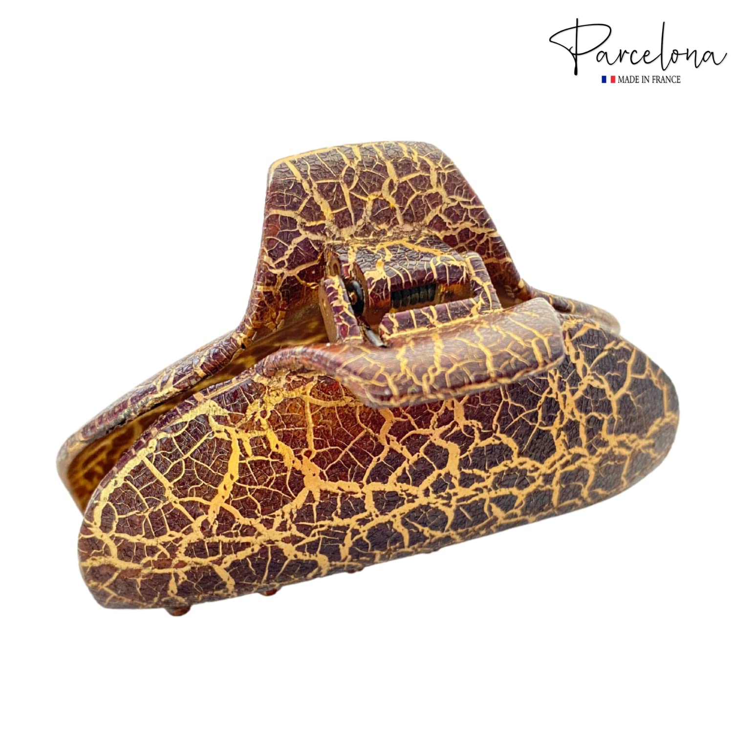 Parcelona French Elegant Medium 2 3/4" Celluloid Jaw Hair Claw Clip for Women