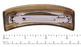 Parcelona French Storm Large Curved Strong Grip Volume Hair Clip Barrette