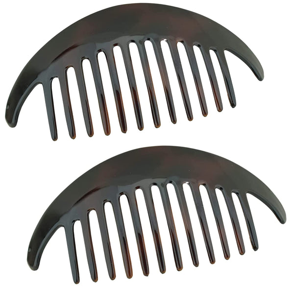 Parcelona French Shell Large Interlocking 12 Teeth Side Hair Combs