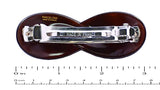Parcelona French Hugs Tortoise Shell Medium Celluloid Acetate Hair Clip Barrette