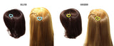 Parcelona French Love Hearts Small 1 1/4” Set of 8 Hair Clip Barrettes
