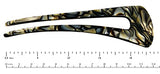 French Amie Grace Long Onyx Large Cellulose Acetate Chignon U Hair Pin Stick