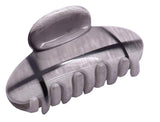 Parcelona French Clamp Cosmic Grey Black Color Small Jaw Hair Claw Clip