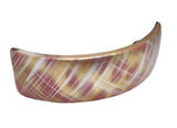 Parcelona French Pink Touch Curved Celluloid Volume Hair Clip Barrette