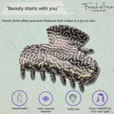French Amie Chic Small Handmade Celluloid Acetate Jaw Hair Claw Clips