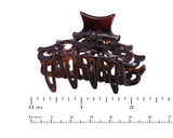 Parcelona French Beau Small Set of 2 Tortoise Shell Jaw Hair Claw Clips