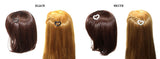 Parcelona French Love Hearts Small 1 1/4” Set of 8 Hair Clip Barrettes