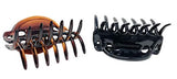 Parcelona French Alien Small Shell & Black Hair Claw Clip