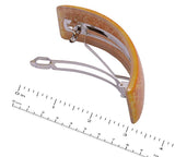 Parcelona French Fire Orange Curved Strong Grip Volume Hair Clip Hair Barrette