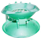 Parcelona French Round Mint Green N White Celluloid Large Pony Hair Claw