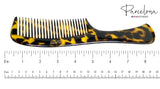 Parcelona French Wide Tooth Yellow Tokyo Large 8 3/4” Set of 2 Professional Hair
