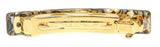 French Amie Bar Medium Handmade Onyx Celluloid Acetate Hair Clip Barrette