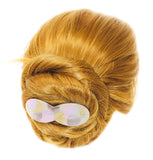 Parcelona French Hugs Pegasus Golden Pink Brown Splash Handpainted Hair Barrette