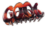 Parcelona France COOL Covered Spring Tortoise Shell Celluloid Jaw Claw Hair Clip