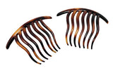 Parcelona French Wavy Large Shell 7 Teeth Ponytail Bun Maker Bouffant Volume  Ha