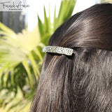 French Amie Small 2 1/4" Celluloid Handmade Hair Barrette for Women and Girls