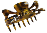 Parcelona France Savana Medium 3.5 Inch Covered Spring Jaw Claw Hair Clip