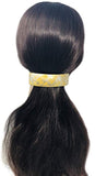 Parcelona French Mustard Yellow Curved Volume Hair Clip Barrette