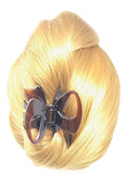 Parcelona French Small Ribbon Shell Celluloid Covered Spring Hair Claw Clutcher