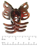 Parcelona Belle Butterfly Shell Brown Cellulose Ponytail Jaw Hair Claw Clip-ebuyfashion.com-ebuyfashion.com
