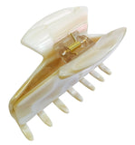 French Amie Chic Ivory Handmade Large 3 Inch Celluloid Jaw Hair Claw Clip-French Amie-ebuyfashion.com