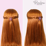 Parcelona French Classic 1.5" Small Celluloid Set of 3 Hair Claws for Women
