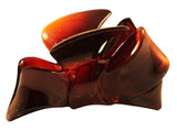 Parcelona French Medium Shell Bow Made In France Celluloid Hair Jaw Claw Clip