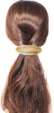 Parcelona French Oval Grey Beige Celluloid Acetate Automatic Hair Clip Barrette